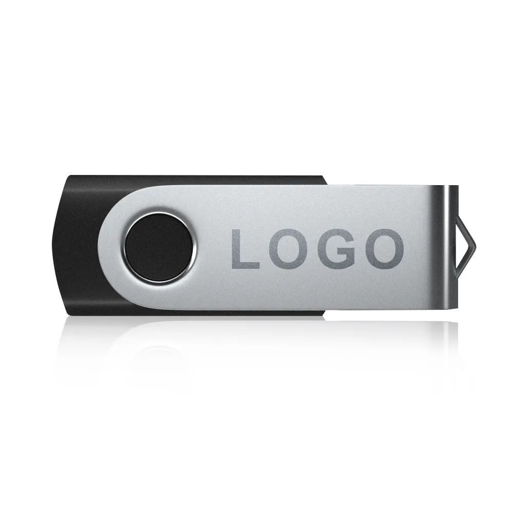 Microflash özel logo baskı döner USB Flash sürücü 4GB 8GB 16GB 32GB 64GB 128GB USB2.0 3.0 kalem sürücü USB bellek çubuğu