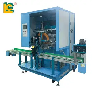 LC Brand multi Color Automatic Cylindrical Paper/PE/Pet Bubble Cup bowl Silk Screen Printing Machine with UV dryer
