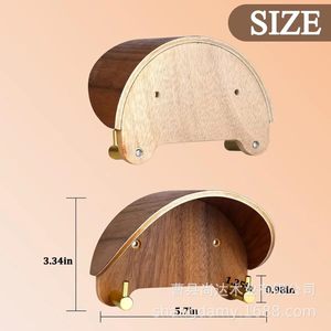 Cross-border <b>wooden</b> wall-mounted hat rack, cowboy hat rack, wardrobe, entryway <b>coat</b> and hat rack, wall-mounted top hat and sun - Product Image 3