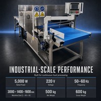 Coupe-pain automatique à ultrasons en acier inoxydable rectangulaire Wanlisonic pour gâteaux au fromage