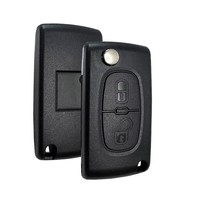 Coque de clé de voiture télécommande pliable pour Citroën C2 C3 C4 C5 C6 Xsara Berlingo et Peugeot 207 307 308 407 607 807 HU83 VA2 CE0536 CE0523