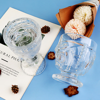 Verres Tiki, ensemble de mugs Tiki transparents, verres à cocktail modernes pour bar, verres à boire de style hawaïen, design Muse