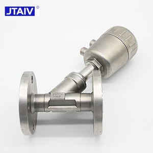 JTAIV Flange Angle Seat High Temperature PTFE <b>Seal</b> Normally Open 2 Way Pneumatic Stainless Steel Body DN15-DN100 - Product Image 3