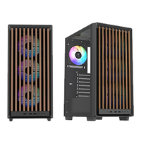 Boîtier PC Gamer JNP-C112 ATX Airflow Mid Tower avec panneau frontal en maille métallique en stock