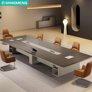 Table de conférence rectangulaire personnalisée, table de travail de formation, table de bureau longue et luxueuse, table de salle de conférence - Product Image 4