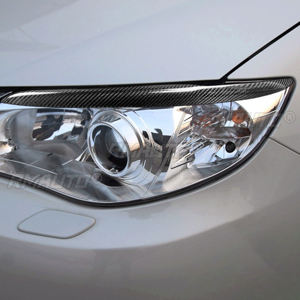 1 par de cubiertas de fibra de carbono real para faros delanteros de coche, para Subaru Impreza 4-6 2004 2005 2006 2007 2008 2009 - Product Image 6