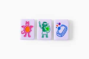En stock – Vente en gros – Jeu de Mahjong américain de luxe en acrylique gravé, 160 tuiles - Product Image 6