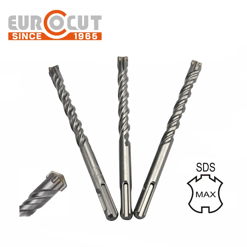 EUROCUT SDS MAX gambo croce punta martello elettrico punta YG8C per cemento/pietra di roccia