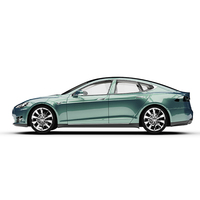 KING MARTIN Film de protection de peinture sans DMF pour carrosserie automobile, compatible avec les voitures, couleur Gris Cyan Métal Liquide TPU PPF