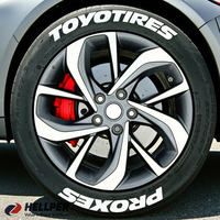 Autocollant de lettrage pour pneus YO TIRES PROXES, décoration de carrosserie, lettres en relief en PVC