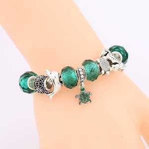 <span class=keywords><strong>Bracelet</strong></span> tortue diamant, magnifique bijou original, motif perroquet, étoile, style européen, à breloque - Product Image 2