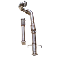 Catalyseur EXR 3 pouces 200 cellules en acier inoxydable poli de 1,5 mm d'épaisseur, universel, entrée de downpipe, pour système d'échappement Saab 9-5, garantie 1 an