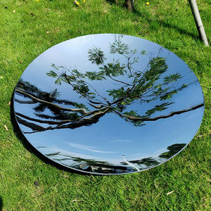 Большая Современная блестящая полированная нержавеющая сталь сад небо зеркальная скульптура для наружного использования - Product Image 1