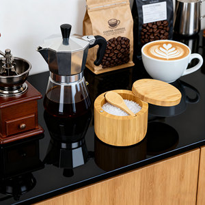 Gl Tre Tự Nhiên Bằng Gỗ Biểu Tượng Tùy Chỉnh Vòng Gia Vị Lưu Trữ Container Gia Vị Jar Hữu Cơ Tre Muối Hộp Với Nam Châm Xoay Nắp - Product Image 6