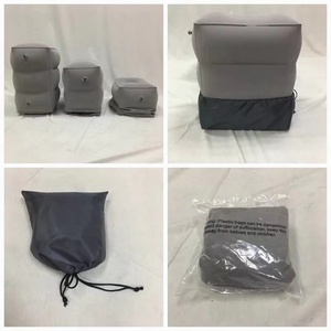High Quality <b>Adjustable</b> Height Foldable Inflatable Foot Rest Pillow for Kids Adults for Office Airplane Travel Other Travel - Product Image 5