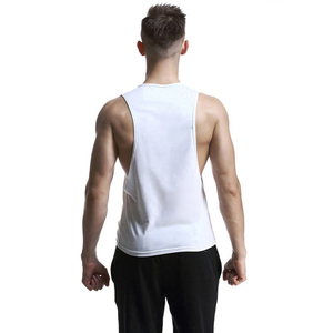 Nouveaux débardeurs de sport pour hommes, coupe ajustée, 100% coton, personnalisables avec logo, prix usine. - Product Image 6