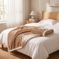 Couverture en flanelle chaude et douillette Sherpa, très populaire, pour chambre à coucher, couverture lestée pour la maison, lavable en machine, pour l'hiver