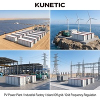 Système de stockage d'énergie par batterie KUNETIC 2,5 MW 5 MWh 2H LiFePO4 refroidi par liquide en conteneur BESS AC DC hors réseau et sur réseau