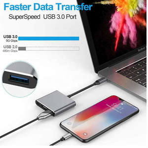 Tendencia 3 en 1 <span class=keywords><strong>USB</strong></span> 3,1 tipo C <span class=keywords><strong>a</strong></span> <span class=keywords><strong>USB</strong></span> 3,0 4K <span class=keywords><strong>HDMI</strong></span> tipo C <span class=keywords><strong>hembra</strong></span> cargador Hub <span class=keywords><strong>Adaptador</strong></span> convertidor Cable 3 en 1 Hub con PD - Product Image 5