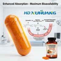 Capsules de Curcuma et Gingembre en Gros avec Logo Personnalisé, Formule OEM ODM, Extrait pour la Santé Cardiaque et le Soutien Articulaire