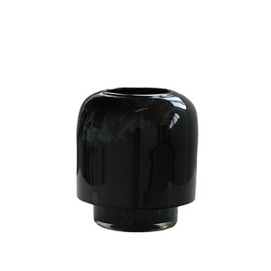 Jarrón de Vidrio Soplado de Tubo Recto, Estilo Tranquilo, Hecho a Mano, con Base Gruesa de Cerámica Negra <span class=keywords><strong>y</strong></span> Acabado de Porcelana Blanca Medieval - Product Image 5