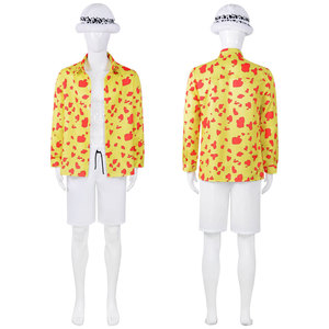 Coolmanyuan Trafalgar Law - Conjunto de camisa y pantalones cortos para disfraz de cosplay, para hombre, adulto, anime, Halloween - Product Image 2