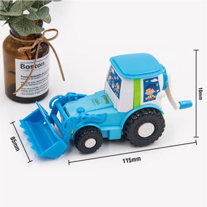 Promoción de papelería, suministros escolares, excavadora en forma de coche, sacapuntas mecánico manual para niños - Product Image 4