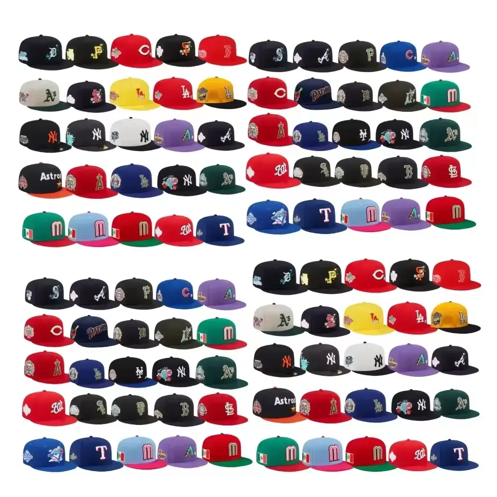 Groothandel Amerikaanse 30 Team Gorras Nieuwe Vintage Heren Sport Caps Baseball Caps Tijdperk Originele Getailleerde Hoeden 59 Snapback Cap Vijftig M Lb