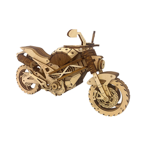 Mới Bằng Gỗ Mô Hình Xe Máy Tự Làm Lắp Ráp Trẻ Em Động Cơ Xe Đạp Đồ Chơi Xây Dựng Khối Thiết Lập Cho Bé Trai Món Quà Bằng Gỗ <span class=keywords><strong>3D</strong></span> Câu Đố Gỗ Đồ Chơi - Product Image 6