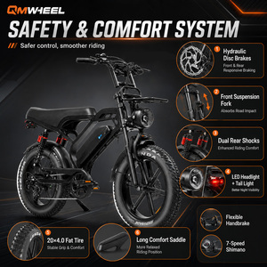 จักรยานไฟฟ้า QMWHEEL V20Limited 48V รุ่น City Bike ยางใหญ่ แบตเตอรี่ลิเธียม สำหรับตัวแทนจำหน่าย B2B - Product Image 5
