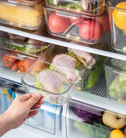 Conteneur de stockage alimentaire multi-tailles en plastique PET sans BPA, empilable, hermétique, moderne, étanche, de qualité alimentaire, léger