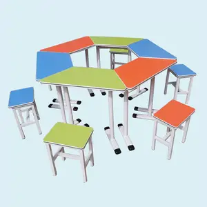 New Design Hexagon School Desk for Smart Classroom Modern Furniture