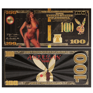 Billet de banque en plastique doré, coloré, sexy et original, design personnalisé 2026, thème anime noir, pour collection - Product Image 3