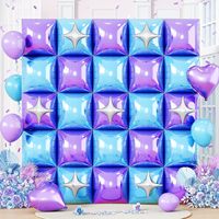 Guirlande de 32 ballons en aluminium 4D de 22 pouces, auto-scellants, pour décoration murale de fête d'anniversaire ou de mariage, Globos