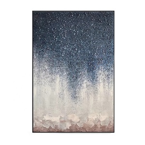 Pintura al Óleo Hecha a Mano con Tema de Cielo Estrellado, Pintada con Aerosol sobre Piedra Arenisca |   Arte Texturizado de Alta Gama <span class=keywords><strong>para</strong></span> la Sala de Estar - Product Image 6