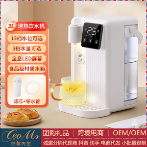 Instant Hot Water Dispenser 3L <b>Smart</b> LCD Desktop Direct Drinking Machine Electric Plastic Housing - Product Image 3