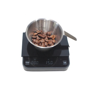 เครื่องชั่งกาแฟดิจิตอลแบบพกพา ทำจากพลาสติก ความละเอียด 0.1 กรัม สำหรับเอสเพรสโซ กาแฟดริป และเฟรนช์เพรส ใช้ในครัว - Product Image 3