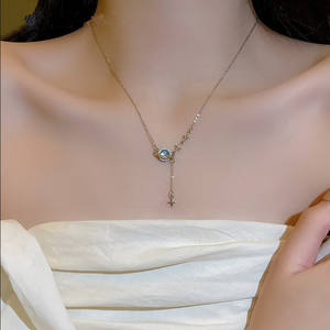 สร้อยคอโอเชียนสตาร์ริเวอร์ยูนิเวิร์ส เครื่องประดับใหม่ สร้อยคอรูปดาว - Product Image 1