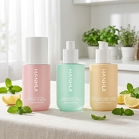 Flacon de lotion rond mat de 120 ml avec pompe pulvérisatrice pour spray fixateur de maquillage et lotion hydratante pour le corps