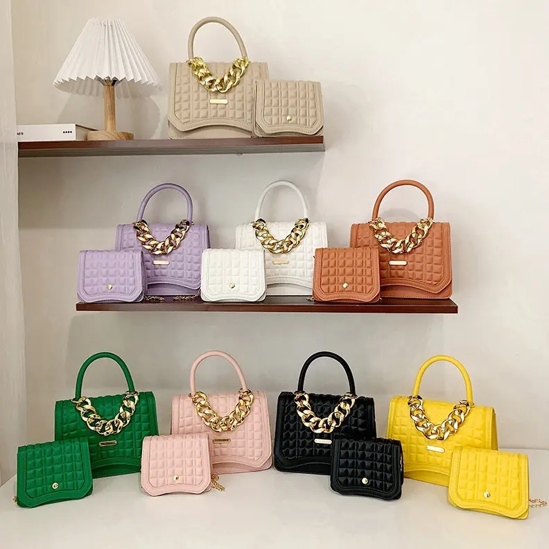 Hot Sale 2022 Fashion Designer Chain Bags Crossbody Purses And Handbags Ladies Shoulder Luxury Women Hand Bags Handbag Set