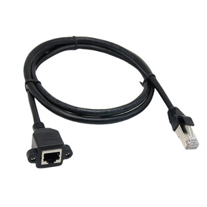 Cat6 Ethernet Extension <b>Cable</b> <b>Rj45</b> Male To Female 1 Port Copper Wire For Network Cabling - Product Image 1