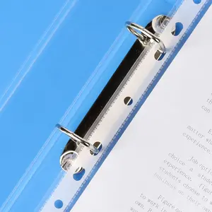 Оптовая продажа A4/A5 2 отверстия D записная книжка с кольцевым механизмом изготовленный на заказ папка документа сшиватель для файлов