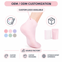 Chaussettes à talons en gel de silicone Gants de soins de la peau Protecteurs de pieds Anti Cracking Spa Sock