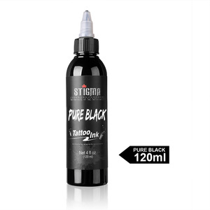 Tinta de Tatuaje Permanente de 120 ml, Pigmento de Maquillaje Blanco y Negro, Suministro de Color para Pintar Cejas, Cabello y Arte Corporal - Product Image 4