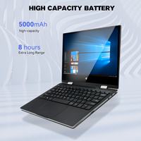 Tragbares Mini-Notebook 2025, 11,6 Zoll IPS-Touchscreen, Intel Education LAPTOP, 512 GB SSD, Englische Tastatur, 1 TB Festplatte
