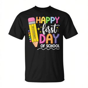 Camiseta para profesores con diseño divertido de regreso a la escuela, color negro, talla para adultos - Product Image 2