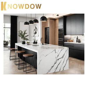 Knowdow sang trọng đá cẩm thạch nhà bếp đảo tủ bếp CAD 3D trực quan đầy đủ nhà tùy chỉnh thiết kế toàn bộ thiết kế nội thất - Product Image 2