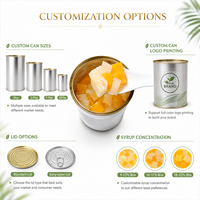 Mixed Fruit Cocktail Yellow Peach Pear Pineapple Canned Fruit Wholesale Factory Direct Custom Label Supplier