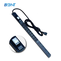 CE RoHS 16A Monophasé 220~250V Bloc de distribution d'alimentation (PDU) haute puissance 13 prises C13 UK