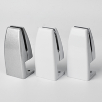 Modern L Shape Aluminum Alloy Office Desk Privacy Panel Screen Clamps Divider Partition Brackets Holders Durable Adjustable